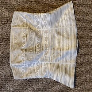 White House | Black Market White Corset Top